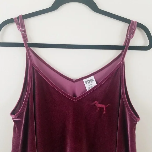 PINK Victoria's Secret Velvet Flounce Crop Top - Picture 4 of 7